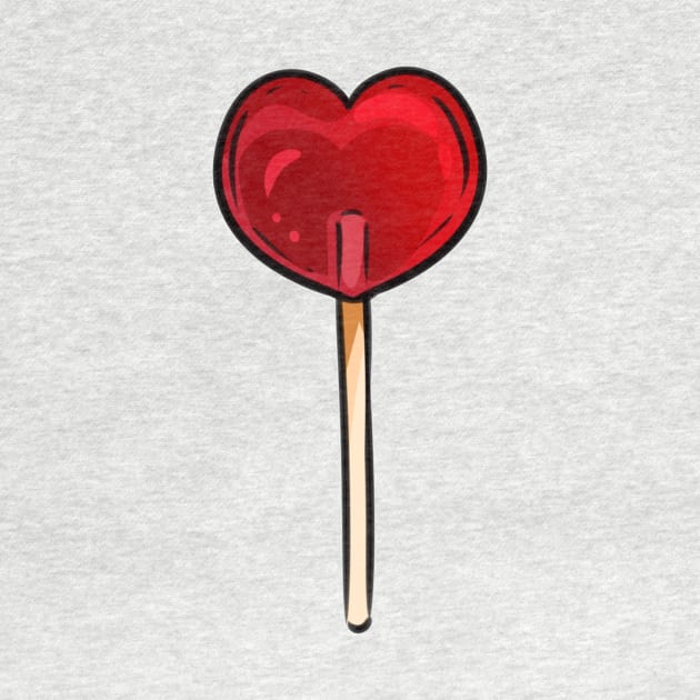 Heart Lollypop by oixxoart